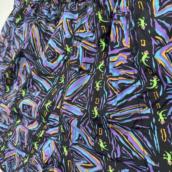 Gecko Hawaii Men’s XXL Swim Trunks Vintage 90s Mesh Liner All Over Print - Picture 5 of 13